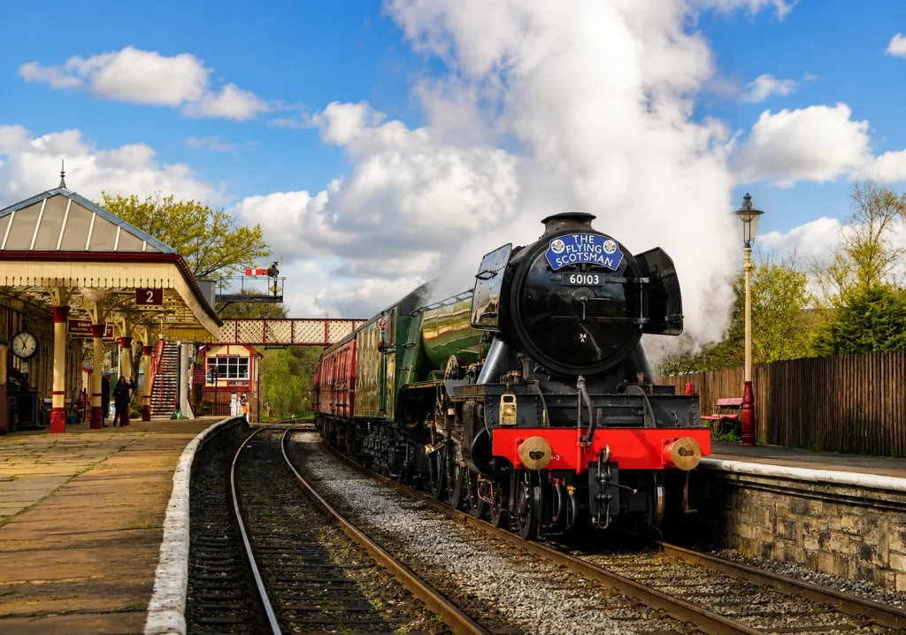 Steam train at the nearby East Lancashire Railway