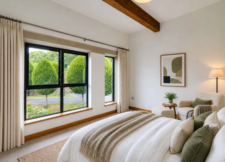 PRINCIPAL BEDROOM POND VIEWS