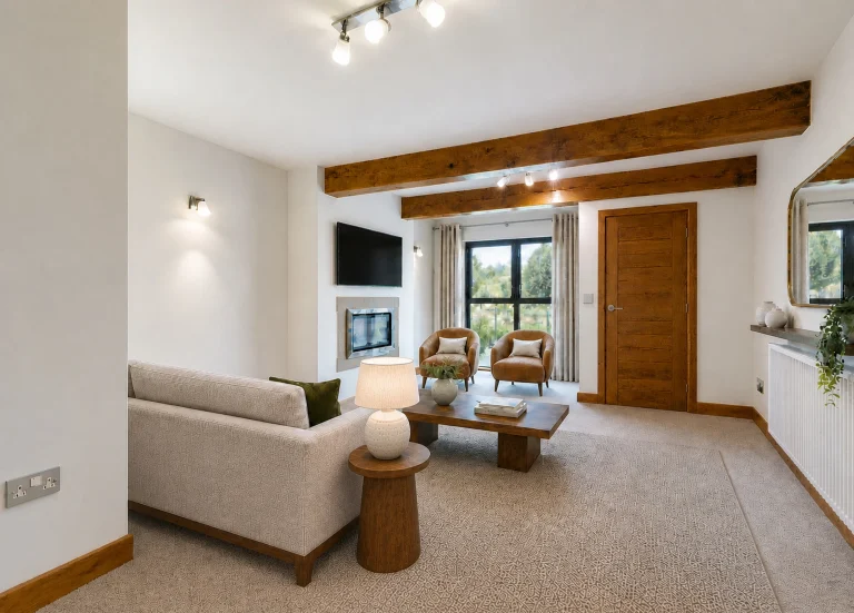 POND-FACING LIVING ROOM